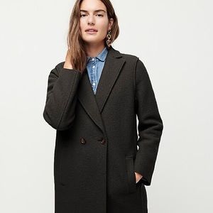 JCrew Daphne Topcoat in Italian Boiled Wool